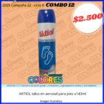 COMBO 12 - AKTIOL TALCO EN AEROSOL PARA PIES x143ml