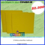 COMBO 18 - 3 PAÑOS AMARILLOS MULTIUSO
