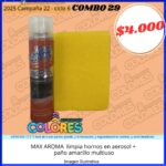 COMBO 29 - MAX AROMA LIMPIA HORNOS EN AEROSOL + PAÑO AMARILLO MULTIUSO
