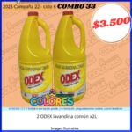 COMBO 33 - 2 ODEX LAVANDINA COMÚN x2L