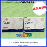COMBO 35 - 2 DOVE JABÓN DE TOCADOR x90g