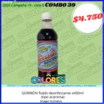 COMBO 39 - GORRIÓN FLUIDO DESINFECTANTE x450ml (TIPO ACAROINA)