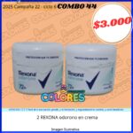 COMBO 44 - 2 REXONA ODORONO EN CREMA