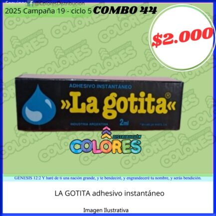 COMBO 44 - LA GOTITA ADHESIVO INSTANTÁNEO