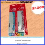 COMBO 47 - 2 QUEEN LIMA DE UÑAS
