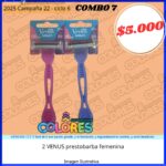 COMBO 7 - 2 VENUS PRESTOBARBA FEMENINA