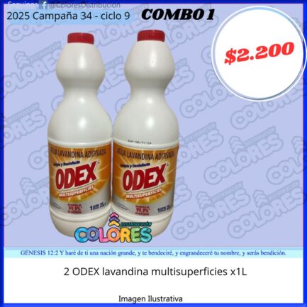 COMBO 1 - 2 ODEX LAVANDINA MULTISUPERFICIES x1L