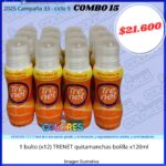 COMBO 15 - 1 BULTO (x12) TRENET QUITAMANCHAS BOLILLA x120ml