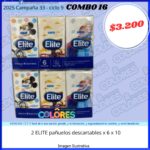 COMBO 16 - 2 ELITE PAÑUELOS DESCARTABLES x6x10