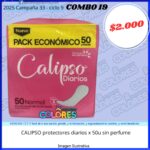 COMBO 19 - CALIPSO PROTECTORES DIARIOS x50u SIN PERFUME
