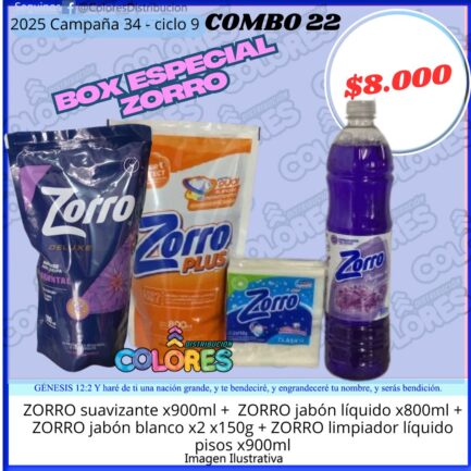 COMBO 22 - BOX ESPECIAL ZORRO