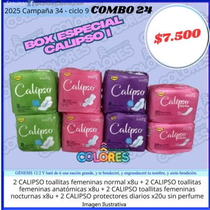 COMBO 24 - BOX ESPECIAL CALIPSO I