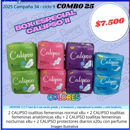 COMBO 25 - BOX ESPECIAL CALIPSO II