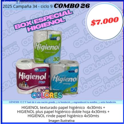 COMBO 26 - BOX ESPECIAL HIGIENOL