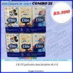 COMBO 31 - 2 ELITE PAÑUELOS DESCARTABLES x6x10