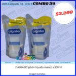 COMBO 34 - 2 ALGABO JABÓN LIQUIDO MANOS x300ml