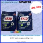 COMBO 35 - 2 SKIP JABÓN EN POLVO x600g MATIC