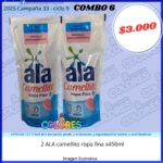 COMBO 6 - 2 ALA CAMELLITO ROPA FINA x450ml