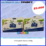COMBO 7 - 2 ALA JABÓN BLANCO x200g
