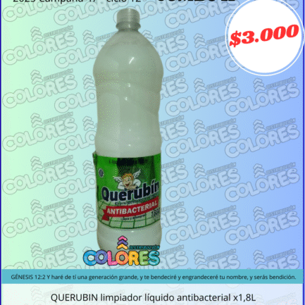 COMBO 11 - QUERUBIN LIMPIADOR LÍQUIDO ANTIBACTERIAL x1,8L