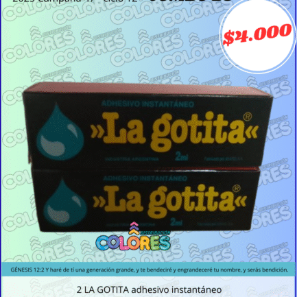 COMBO 29 - 2 LA GOTITA ADHESIVO INSTANTÁNEO