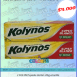 COMBO 3 - 2 KOLYNOS PASTA DENTAL x70g AMARILLA