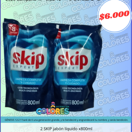 COMBO 3 - 2 SKIP JABÓN LÍQUIDO x800ml