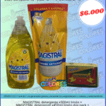 COMBO 4 - MAGISTRAL DETERGENTE x500ml LIMÓN + MAGISTRAL DETERGENTE x450ml LIMÓN DOY PACK + ESPONJA CUADRICULADA ECONÓMICA