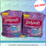 COMBO 40 - 2 LADYSOFT TOALLITAS FEMENINAS ULTRAFINA x8u