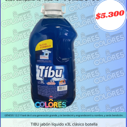 COMBO 43 - TIBU JABÓN LÍQUIDO x3L CLÁSICO BOTELLA