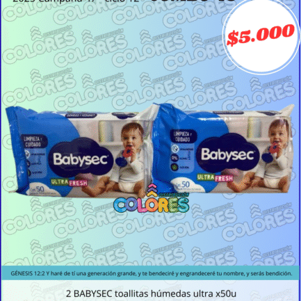 COMBO 49 - 2 BABYSEC TOALLITAS HÚMEDAS ULTRA x50u