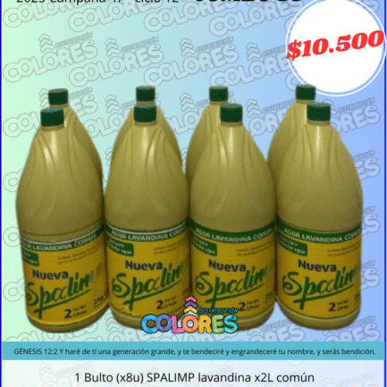 COMBO 50 - 1 BULTO (x8u) SPALIMP LAVANDINA ULTRA x50u