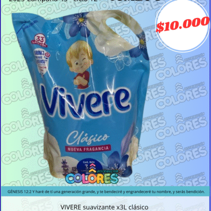 COMBO 9 - VIVERE SUAVIZANTE x3L CLÁSICO