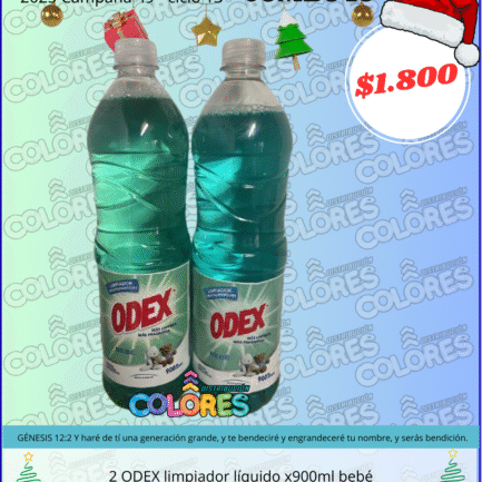 COMBO 10 - 2 ODEX LIMPIADOR LÍQUIDO x900ml BEBÉ