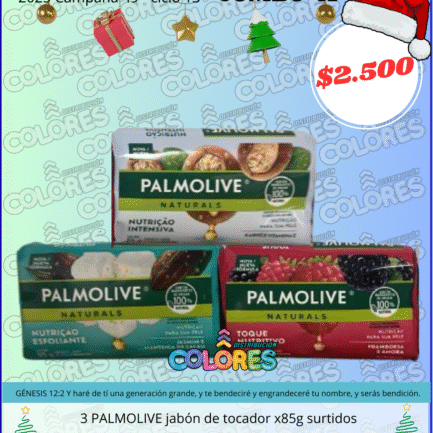 COMBO 41 - 3 PALMOLIVE JABÓN DE TOCADOR x85g SURTIDOS