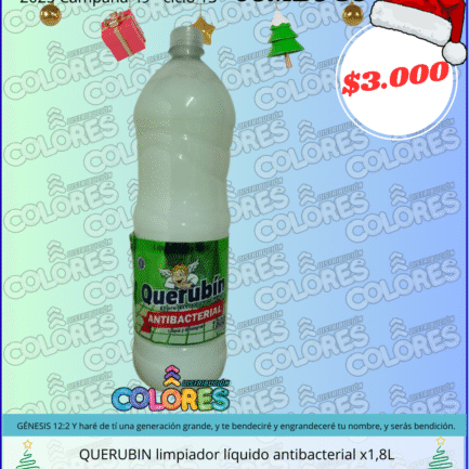 COMBO 50 - QUERUBIN LIMPIADOR LÍQUIDO ANTIBACTERIAL x1,8L