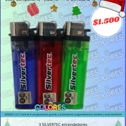 COMBO 7 - 3 SILVERTEC ENCENDEDORES