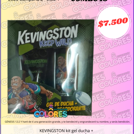 COMBO 19 - KEVINGSTON KIT GEL DUCHA + DESODORANTE AEROSOL