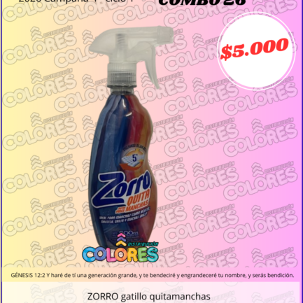 COMBO 26 - ZORRO GATILLO QUITAMANCHAS
