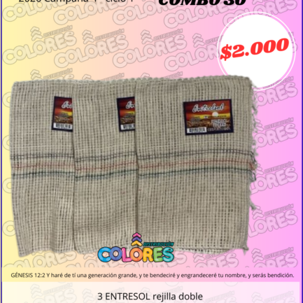 COMBO 30 - 3 ENTRESOL REJILLA DOBLE