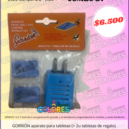 COMBO 37 - GORRIÓN APARATO PARA TABLETAS (+ 2 TABLETAS DE REGALO)