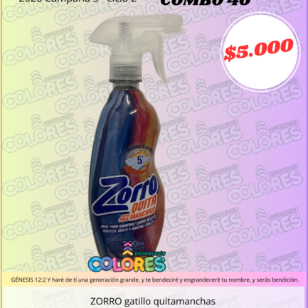 COMBO 40 - ZORRO GATILLO QUITAMANCHAS