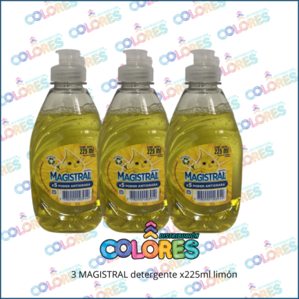 COMBO 5 B - 3 MAGISTRAL DETERGENTE x225ml LIMÓN