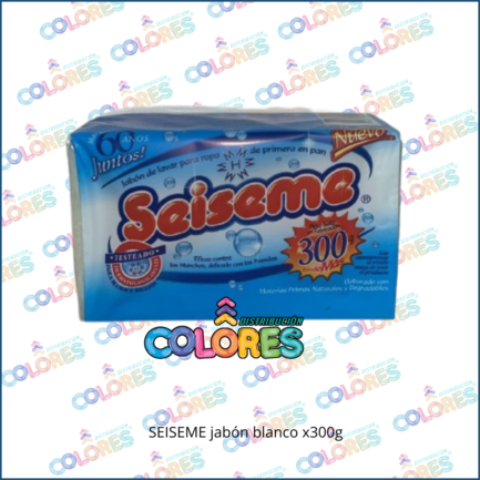 COMBO 2 A - SEISEME JABÓN BLANCO x300g
