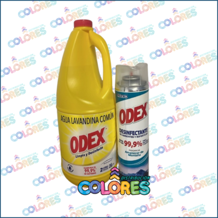 COMBO 27 - ODEX LAVANDINA x2L + ODEX DESINFECTATE EN AEROSOL