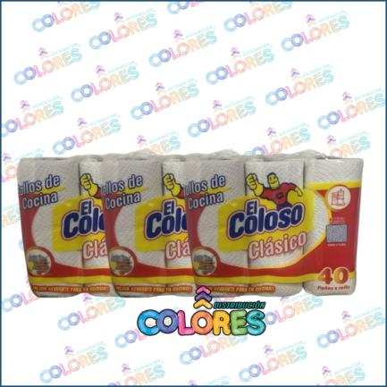 COMBO 9 B - 3 EL COLOSO ROLLO DE COCINA 3x40 PAÑOS