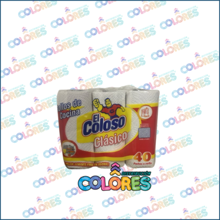 COMBO 9 A - EL COLOSO ROLLO DE COCINA 3x40 PAÑOS