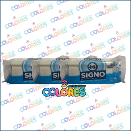 COMBO 1 B - 3 SIGNO JABÓN BLANCO x150g