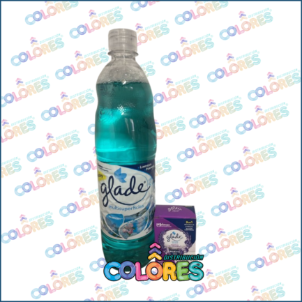 COMBO 24 - GLADE LIMPIADOR LÍQUIDO x900ml + GLADE REPUESTO CANASTA