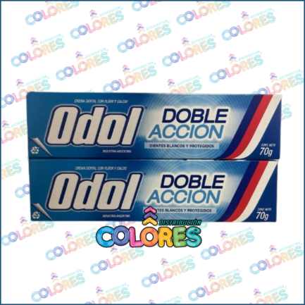 COMBO 14 - 2 ODOL PASTA DENTAL DOBLE ACCIÓN x70g